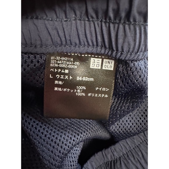 Uniqlo Roger Federer JW Anderson Track Pants Mens Large Navy Blue Jogger - Picture 8 of 10